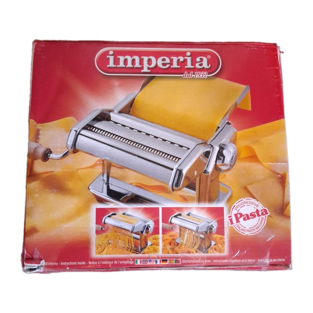 Vtg. IMPERIA Pasta Maker Machine - Made in Italy, Simplex Heavy Duty- NEVER USED
